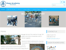 Tablet Screenshot of hopeacademykg.com